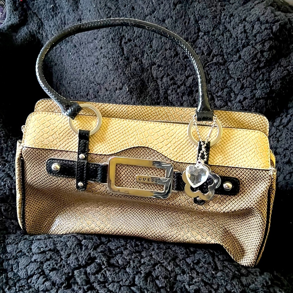 Tan Guess purse
